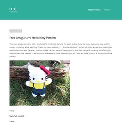 Free Amigurumi Hello Kitty Pattern « RoboTrish