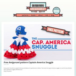 Free Amigurumi pattern Captain America Snuggle