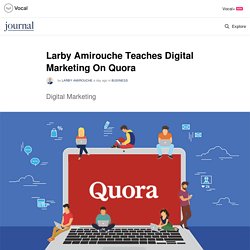 Larby Amirouche Teaches Digital Marketing On Quora