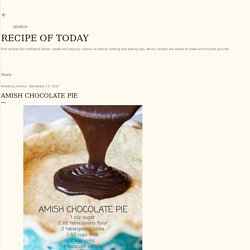 Amish Chocolate Pie