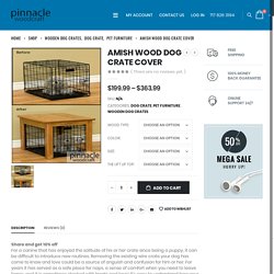 Amish Wood Dog Crate Cover