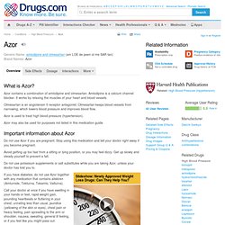 Azor Information from Drugs