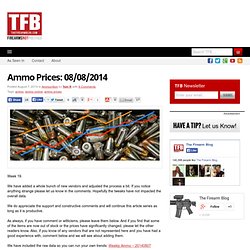 Ammo Prices: 08/08/2014