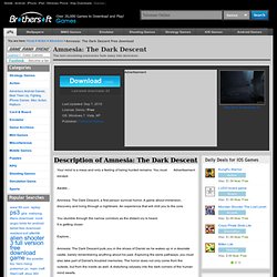 Amnesia: The Dark Descent free Download