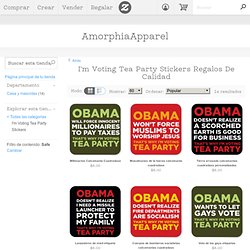AmorphiaApparel: I'm Voting Tea Party Stickers: Zazzle.com Store