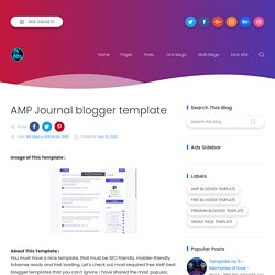 AMP Journal blogger template