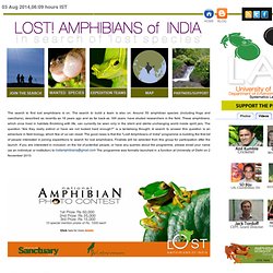 Lost Amphibians of India