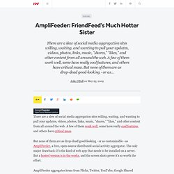 AmpliFeeder: FriendFeed's Much Hotter Sister