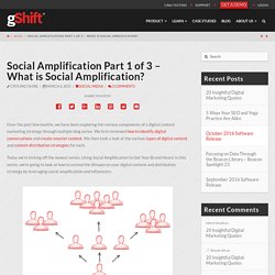 What is Social Amplification for Digital Marketing?