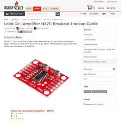 Load Cell Amplifier HX711 Breakout Hookup Guide