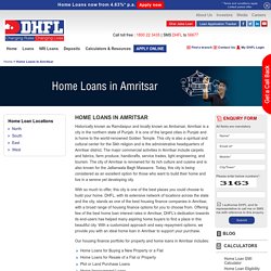 Home Loans in Amritsar, Housing Finance Company in Amritsar - DHFL