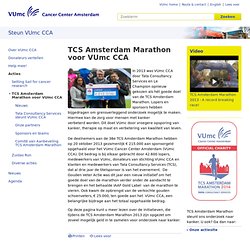 TCS Amsterdam Marathon voor VUmc CCA - VUmc