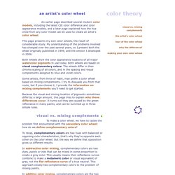 an artist's color wheel