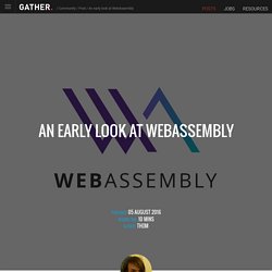 An early look at WebAssembly