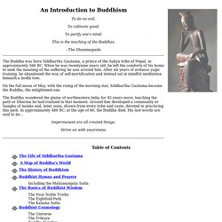 An Introduction to Buddhism