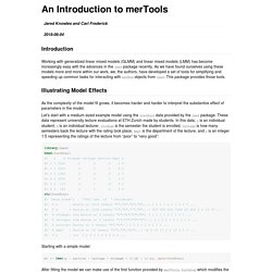 An Introduction to merTools