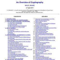 An Overview of Cryptography