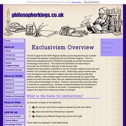 An overview of exclusivism