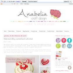 Anabelia craft design: Valentine's Day crochet heart with chart