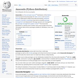 Anaconda (Python distribution) - Wikipedia