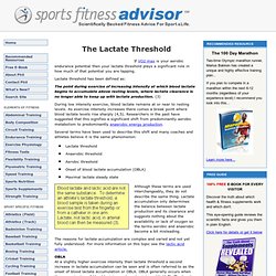 Anaerobic & Lactate Threshold Explained