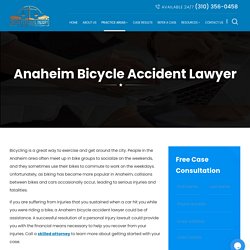 Anaheim Bicycle Accident Lawyer
