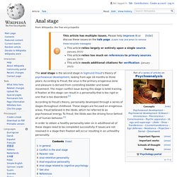 Anal stage - Wikipedia