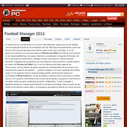 Análisis Football Manager 2013 PC