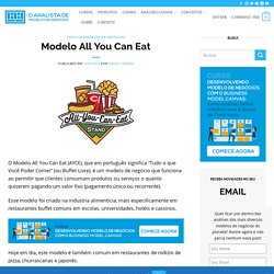 Modelo All You Can Eat - O Analista de Modelos de Negócios
