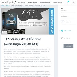 – FAT Analog Style HP/LP Filter