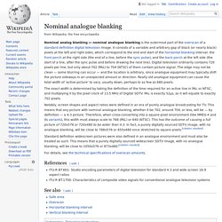 Nominal analogue blanking - Wikipedia