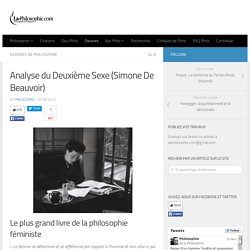 Analyse du Deuxième Sexe (Simone De Beauvoir)