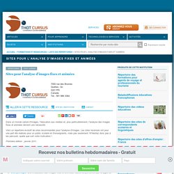 -Sites pour l'analyse d'images fixes et animées