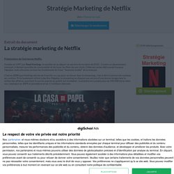 Analyse marketing de Netflix
