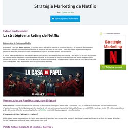 Analyse marketing de Netflix