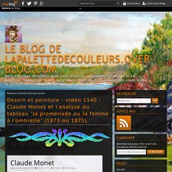 vidéo 1540 : Claude Monet et l'analyse du tableau "la promenade ou la femme à l'ombrelle" (1873 ou 1875).