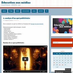 4. analyse d’un spot publicitaire