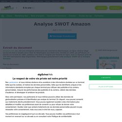 Analyse SWOT : Analyse SWOT Google Amazon