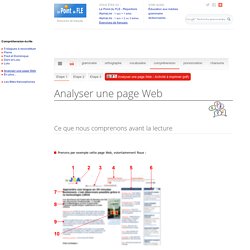 Analyser une page Web - Éducation aux médias