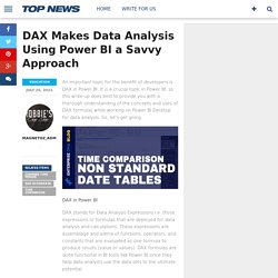 DAX Makes Data Analysis Using Power BI a Savvy Approach - Magnetoz