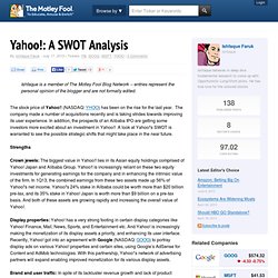 Yahoo!: A SWOT Analysis - FB, GOOG, MSFT, YHOO