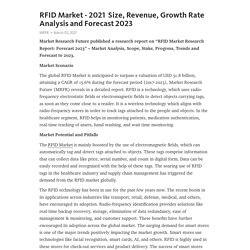 RFID Market - 2021  Size, Revenue, Growth Rate Analysis and Forecast 2023 – Telegraph