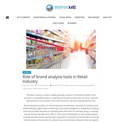 Role of brand analysis tools in Retail Industry
