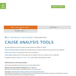 Cause Analysis Tools