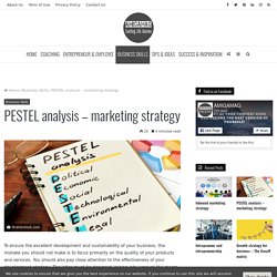 PESTEL analysis - marketing strategy