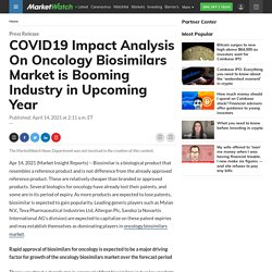 COVID19 Impact Analysis On Oncology Biosimilars Market is Booming Industry in Upcoming Year