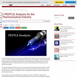 A PESTLE Analysis for the Pharmaceutical Industry. : Strategic-Planet