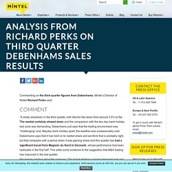 Analysis on third quarter Debenhams sales results