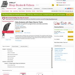 Data Analysis with Open Source Tools 