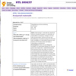 Analysmall matematik - STL 2016/17